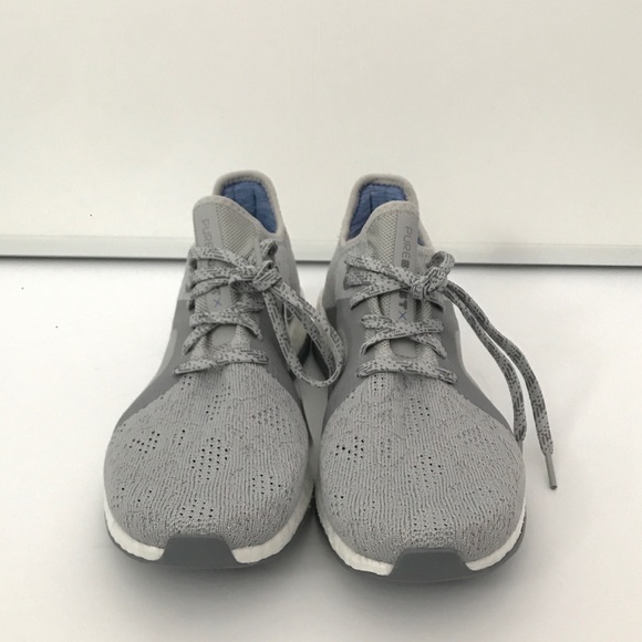 Adidas Pure Boost X Element Gray Running Shoes - Picture 2 of 8